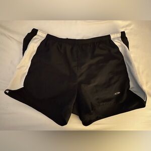 C9 Champion Women’s Running Shorts Black with White Stripe Sz M Drawstring